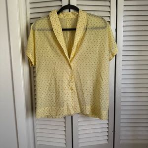 Handmade vintage floral button up